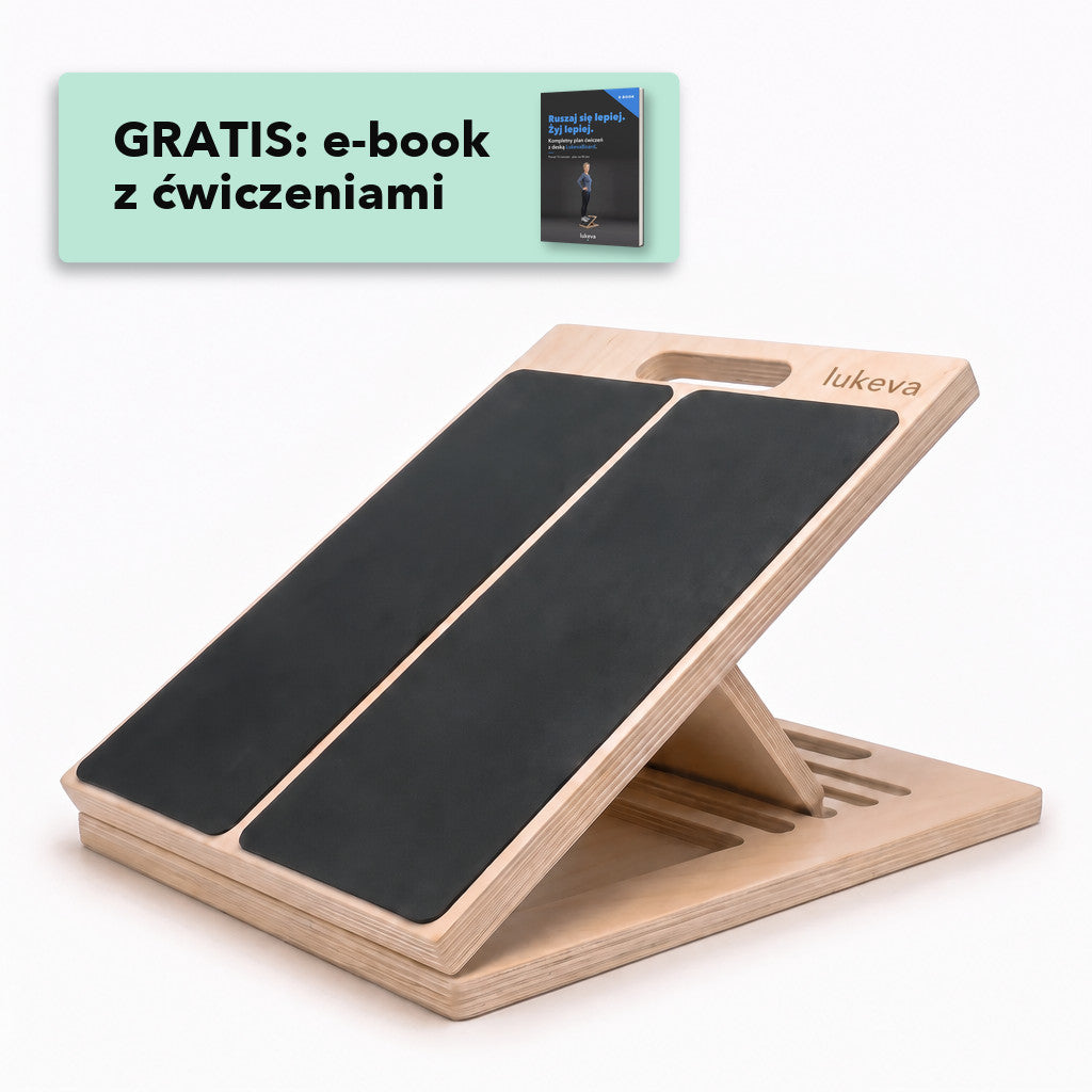 Deska LukevaBoard z bezpłatnym e-bookiem z ćwiczeniami